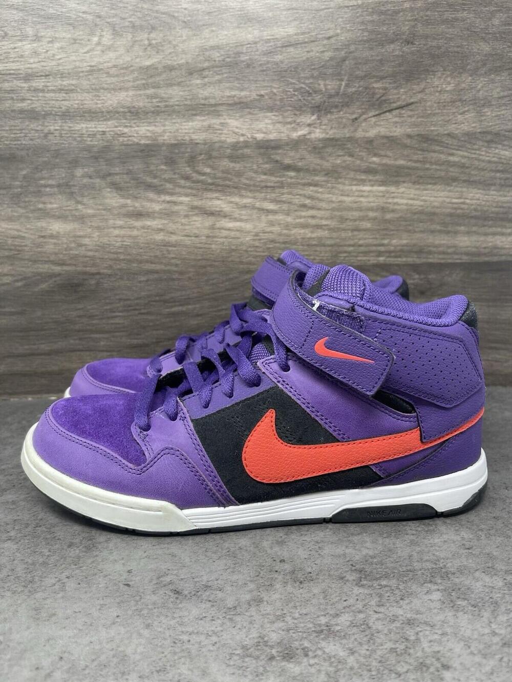 Nike Mogan Mid 2 Sneakers Womens Size 10 Purple Black 407479-560